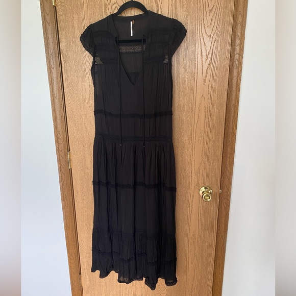 Midnight Crochet Maxi Dress | Free People - Picture 2 of 7
